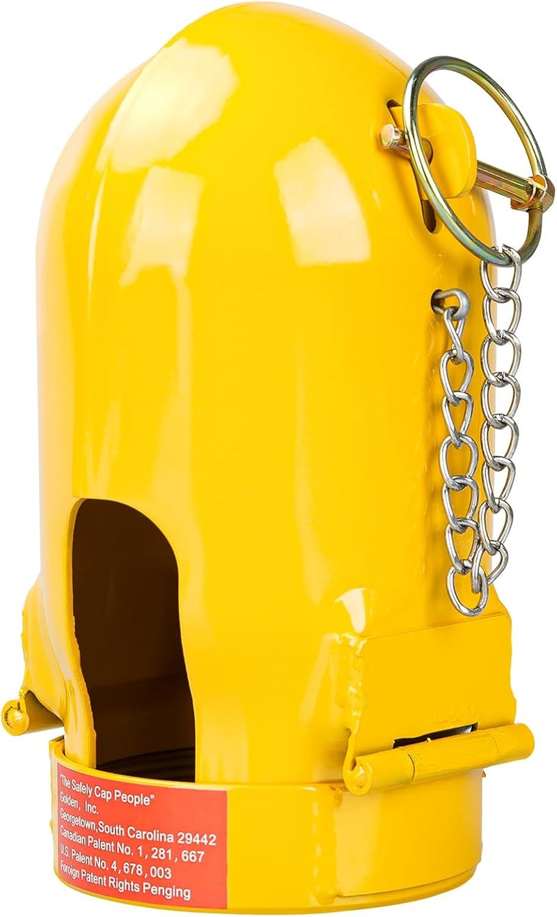 Bixegg Gas Cylinder Regulator Protector Safety Cap Fine Thread 3-1/8 x 11 | High Pressure Gas Cylinder Safety Cap - Drop-Proof Design | Industrial Grade | Stainless Steel - Image 1